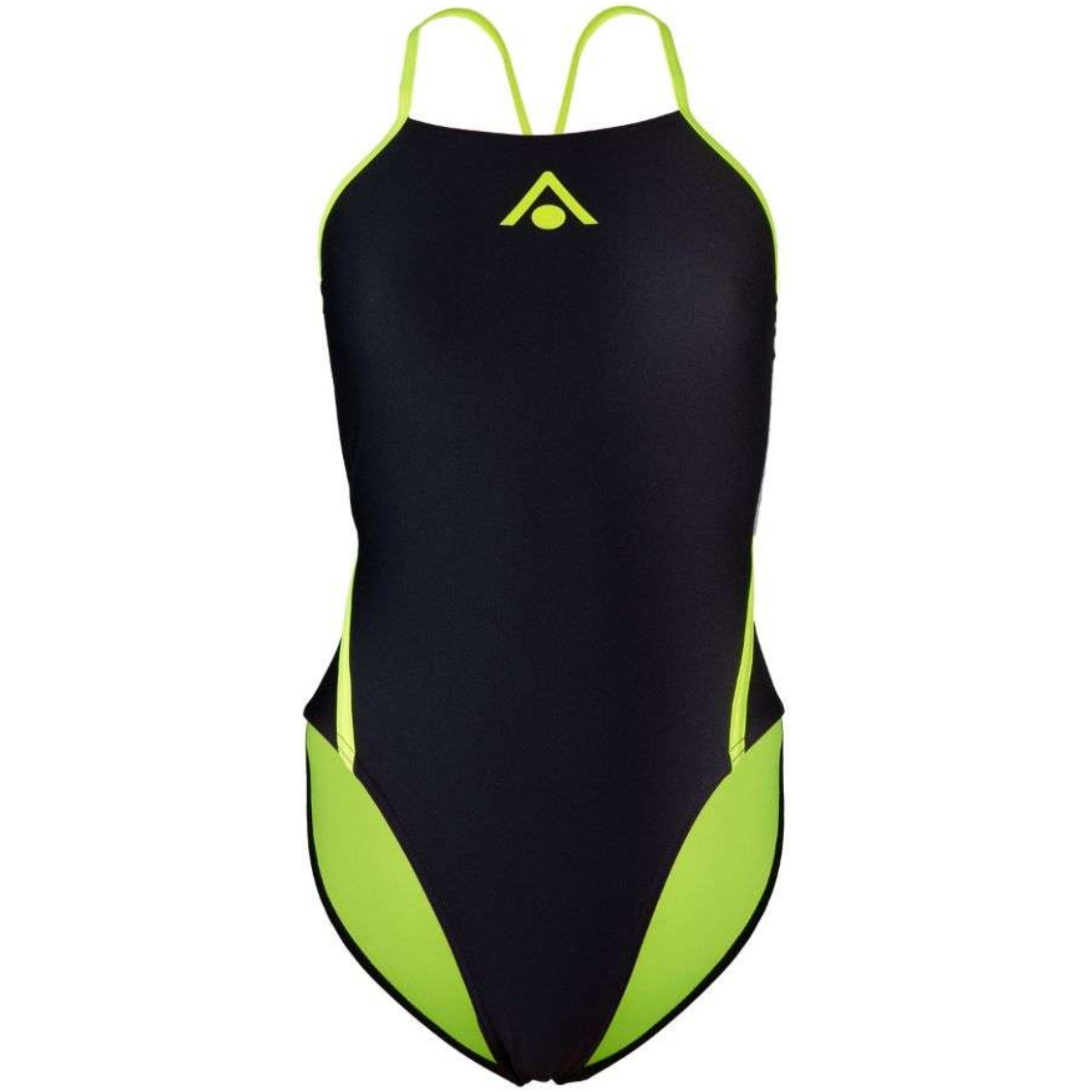 2025 Aquasphere Womens Essential Diamond Back Adjustable Swim Suit SW4730107 - Black / Yellow